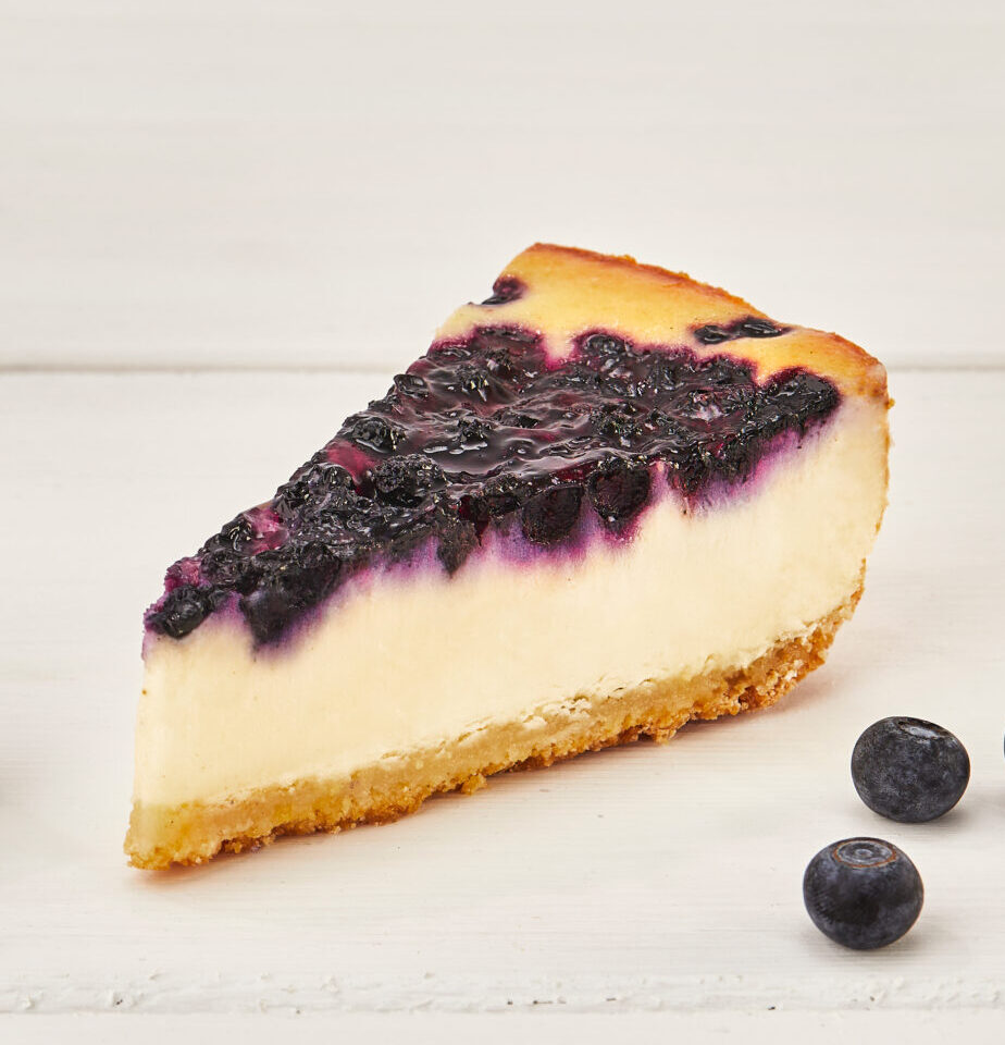 New York Cheesecake, Blaubeeren & Salzkaramell Sauce